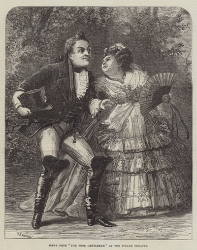 Scene fra The Poor Gentleman, på Strand Theatre av David Henry Friston