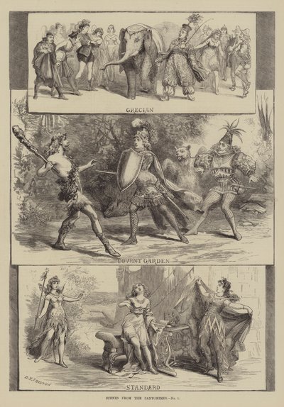 Scener fra Pantomimes av David Henry Friston