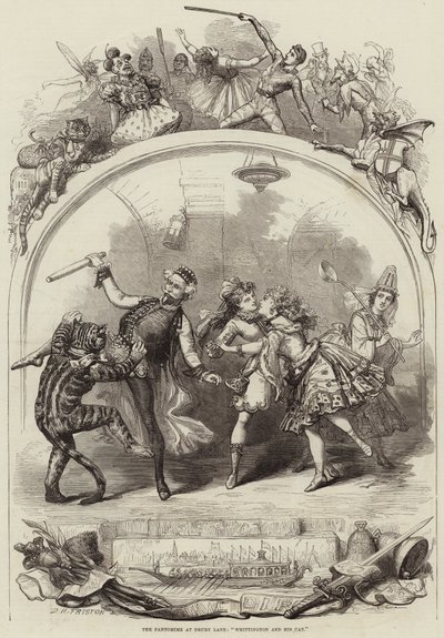 Pantomimen på Drury Lane, Whittington og katten hans av David Henry Friston