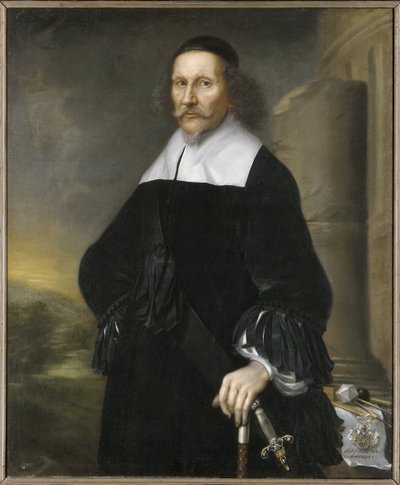Georg Stiernhielm, poete et linguiste suedois - Portrett av Georg Stiernhielm (1598-1672), av Ehrenstrahl, David Kloecker (1629-1698). Olje på lerret av David Klöcker Ehrenstrahl