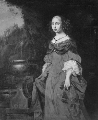 Anna Dorothea, 1640-1713, prinsesse av Holstein-Gottorp, abbedisse i Quedlinburg av David Klöcker Ehrenstrahl