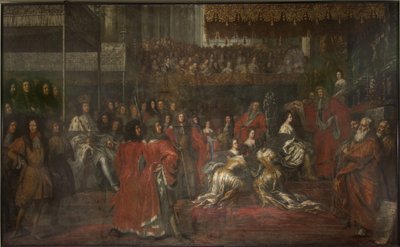 Dronning Ulrika Eleonora den eldres (1656-1693) kroning av David Klöcker Ehrenstrahl