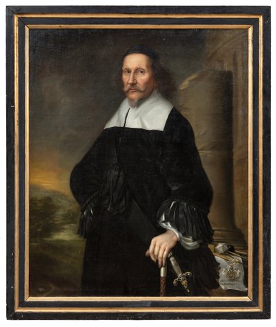 Georg Stiernhielm (1598-1672), riksantikvar, riksarkivar og poet, 1663 av David Klöcker Ehrenstrahl