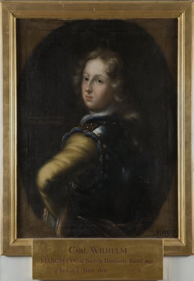 Karl Wilhelm, 1679-1738, markgreve av Baden-Durlach av David Klöcker Ehrenstrahl
