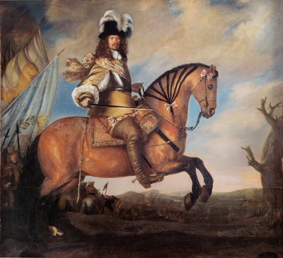 Portrett av feltmarskalk Carl Gustaf Wrangel 1613-1676, 1652 av David Klöcker Ehrenstrahl