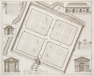 Hortus Botanicus, The Physick Garden, Oxon, fra 