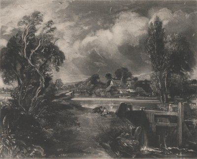 A Lock on the Stour, 1830. av David Lucas