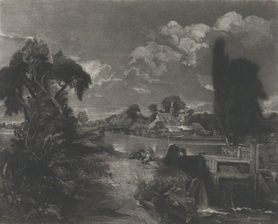 A Lock on the Stour, 1830. av David Lucas