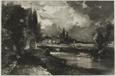A Mill, fra English Landscape av David Lucas
