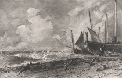 A Sea Beach, 1830. av David Lucas