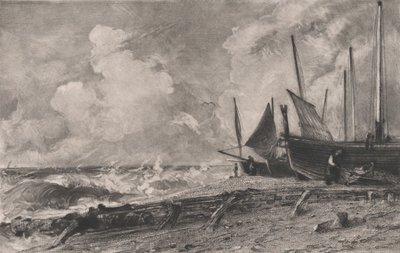 A Sea Beach, 1830. av David Lucas