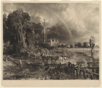 Salisbury Cathedral from the Meadows: the Rainbow av David Lucas