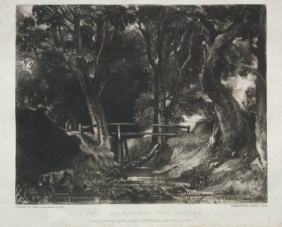 Ulike landskapsfag, karakteristisk for engelsk natur fra bilder ..., 1830. av David Lucas