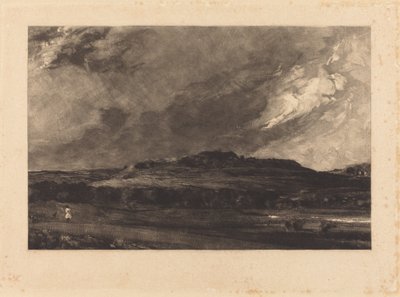 Gamle Sarum (a) av David Lucas after John Constable