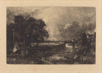 Elven Stour av David Lucas after John Constable