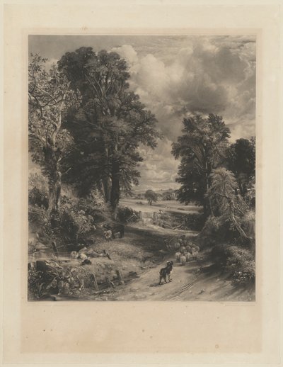 Kornåkeren av David Lucas after John Constable