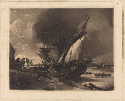 Utsikt over Orwell av David Lucas after John Constable
