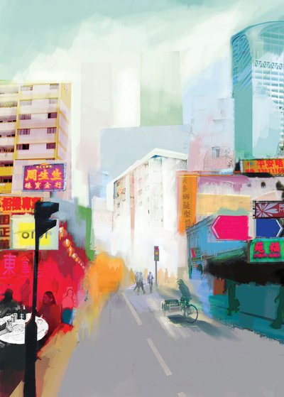 Et brev fra Singapore, 2012, Mixed Media av David McConochie