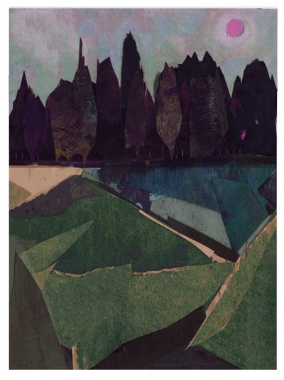 Faron Clearing, 2021 (blandet media) av David McConochie