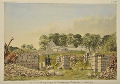 Østporten ved Birdoswald Roman Fort, 1857 av David Mossman