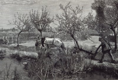 'En liten gård godt dyrket', Picardie, fra 'Leisure Hour', 1888 av David Murray