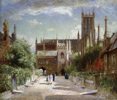 The Vicars" Close, Wells Cathedral, 1924 av David Murray