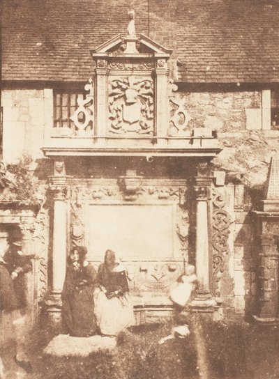 Edinburgh. Greyfriars kirkegård, 1843-47. Skapere: David Octavius Hill, Robert Adamson, Hill & Adamson. av Hill and Adamson
