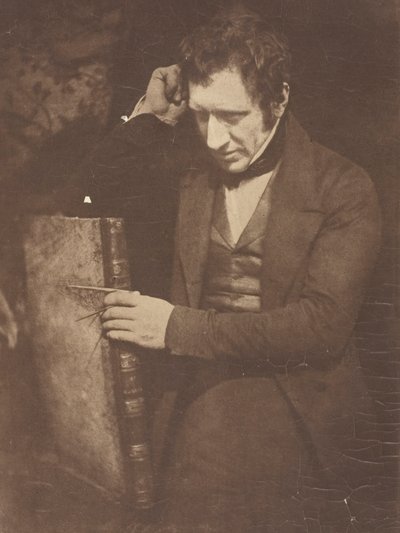 Portrett av James Nasmyth, ca. 1844, trykt 18901900. Skapere: David Octavius Hill, Robert Adamson, Hill & Adamson. av Hill and Adamson