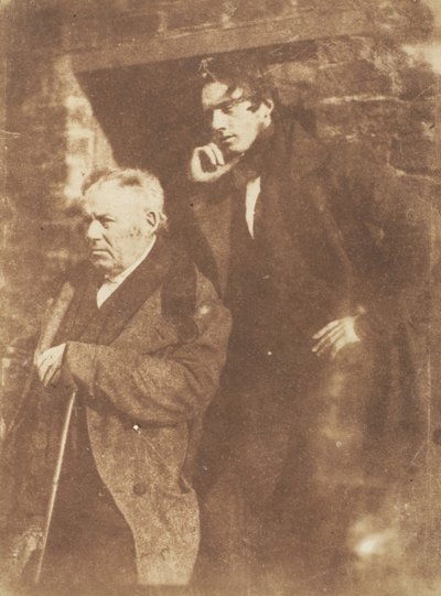 pastor Miller og hans sønn pastor Samuel Miller, 1843-47. Skapere: David Octavius Hill, Robert Adamson, Hill & Adamson. av Hill and Adamson