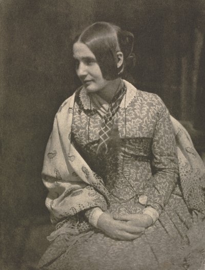 Kameraarbeid: Lady in Flowered Dress, 1912. av David Octavius Hill