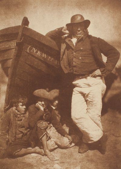 James Linton og Three Boys, Newhaven av David Octavius Hill