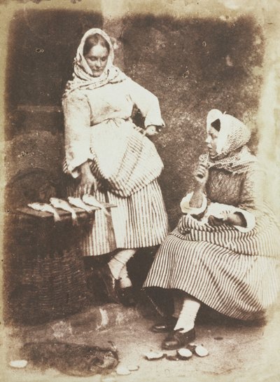 Newhaven Fishwives, Jeanie Wilson og Annie Linton av David Octavius Hill
