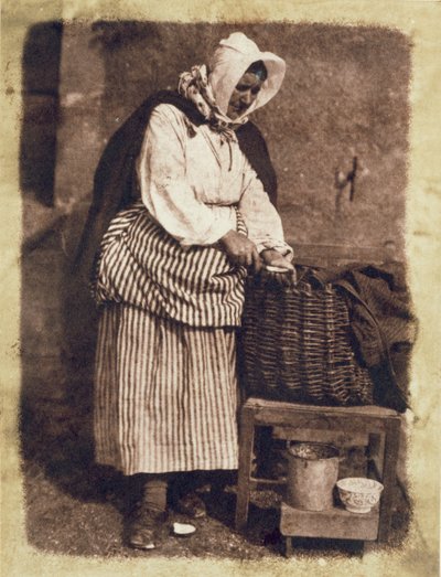 Oyster Woman, 1843-47 (saltpapirtrykk fra kalorinegativ) (se også 224278, 224280) av David Octavius Hill