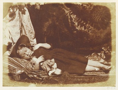 The Bedfellows, ca. 1843-47 (saltet papirtrykk fra kalorinegativ) av David Octavius Hill