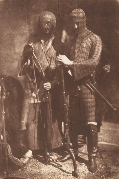 Afghansk eller sirkassisk rustning av David Octavius Hill and Robert Adamson