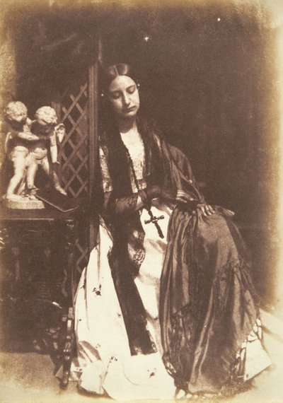 Frøken Elizabeth Rigby (1809-93) senere Lady Eastlake, ca. 1844 av David Octavius Hill and Robert Adamson