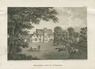 Boscobel House: gravering av David Parkes