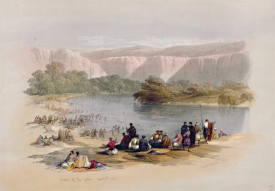 Banks of the Jordan, 2. april 1839, plate 48 fra bind II av 