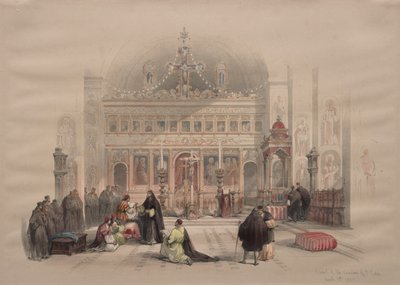 Kapell i klosteret St. Saba, 1839. av David Roberts