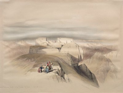 Christian og Mahomedanske kapeller på toppen av Sinai av David Roberts