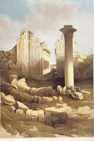 Egypt, pilared Hall of the Temple of Karnak, av David Roberts av David Roberts