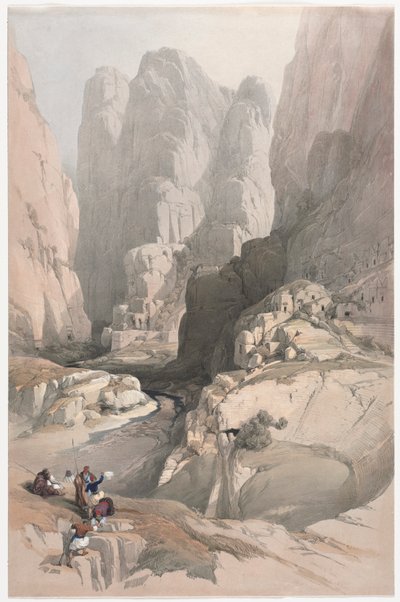 Inngang til Petra, Teateret av David Roberts