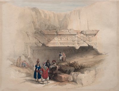 Inngang til Kongenes graver, Jerusalem, 1839. av David Roberts