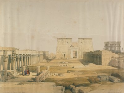 Grand Approach to the Temple of Philae, Nubia, fra Egypt og Nubia, Vol.1 av David Roberts