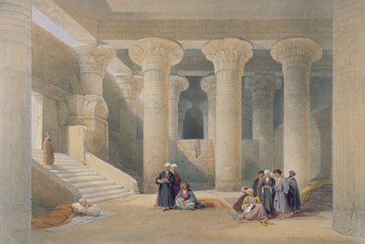Interiør av tempelet i Esna, Øvre Egypt, fra 