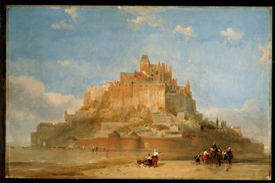 Mont St. Michel fra Sands, 1848 av David Roberts