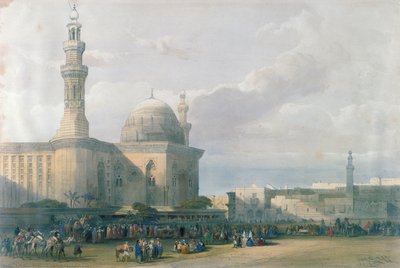 Sultan Hasans moske fra Stortorget i Rumeyleh, Kairo, fra Egypt og Nubia, Vol.3 av David Roberts