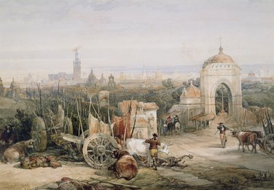 Sevilla fra Cruz del Campo av David Roberts