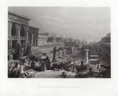 Israels barns utgang fra Egypt av David Roberts