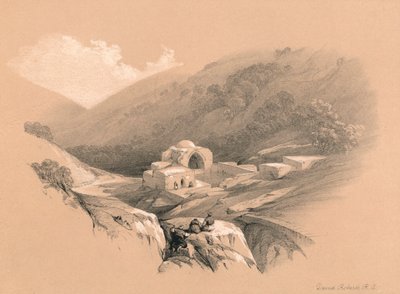 Jobs fontene, 1855 av David Roberts